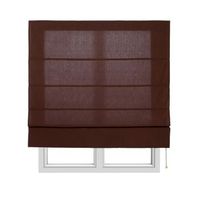 estor plegable con varillas estor textil traslucido chocolate 120 x 175 cm