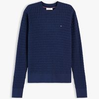 tommy hilfiger jersey ww0ww44993 cotton cable fine gg para mujer