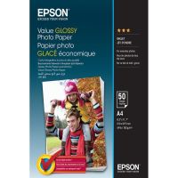 papel fotografico epson value glossy a4 50 hojas brillo 183 gm