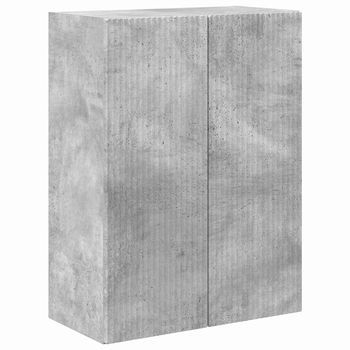 Mueble De Tv | Mueble De Salón | Gabinete De Tv Montado En La Pared Gris Concreto