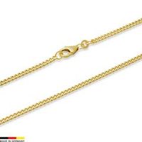 cadena barbada oro de 14 quilates 45cm