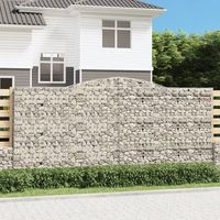 cesta gaviones  gavion para piedras  gavion decorativo forma arco hierro galvanizado 400x50x180200 cm cfw731409
