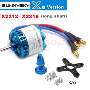 Sunnysky X2212-III X2216-III 2212 2216 950/1250/1400KV eje largo 3-4S Lipo Motor sin escobillas RC cuadricóptero de ala fija Mulicipter