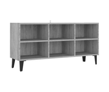 Mueble para tv con patas de metal gris sonoma 103,5x30x50 cm