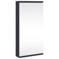 mueble de bano  armario de bano de esquina con espejo gris 30x24x60 cm