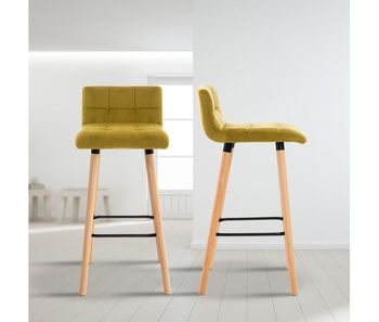 Taburete lincoln en terciopelo 49x42x94 cm