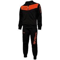 givova chandal ensemble enfant survetement noir et orange fluo para nino