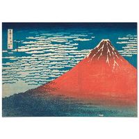 panorama cuadro de aluminio hokusai volcan rojo 100x70 cm