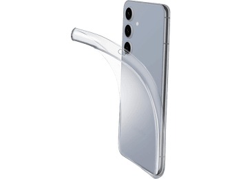 Funda móvil - CellularLine Fine, Para Samsung Galaxy S25+, Ultrafina, Goma blanda, Transparente
