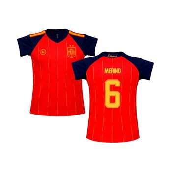 Camiseta 2 Estrellas Merino España Mundial 2026 Réplica Oficial - Adulto