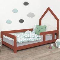 cama cabana infantil 90 x 180 rojo ladrillo 1