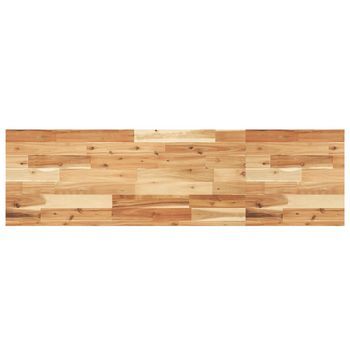 Encimera Tocador Baño Madera Acacia Acabado Aceite 140x40x4 Cm Vidaxl