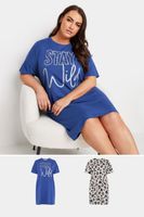 yours juego 2 camisones de algodon estampado animal