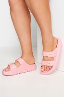 sandalias rosas de goma eva en ancho especial