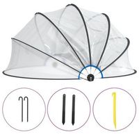 cupula para piscina redonda pvc 467x234 cm vidaxl