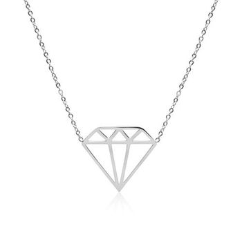 Cadena de diamantes de acero inoxidable