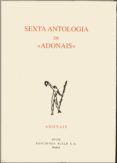 sexta antologia de adonis