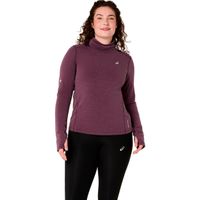 asics nagino winter  camiseta de running - rojo vino
