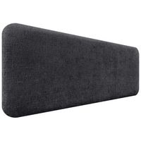 dhome cabecero tapizado en lana liso redondeado para pared acusticos cabeceros absorbentes cabezal cama dormitorio negro 150cm