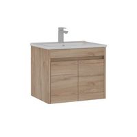 mueble para lavabo  - 65 x 45 x 52 cm - roble