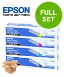 Original Multipack Epson Aculaser C2600DN Printer Toner Cartridges (4 Pack) -C13S050229