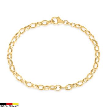 Pulsera oro de 14 quilates, 4,5 mm de ancho