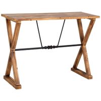 recibidor de madera y metal 106x40x765h cm