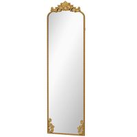 homcom espejo de pie estilo barroco 50x160 cm oro   aosom espana