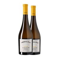 paco  lola vino blanco vintage rias crianza 75 cl 125 vol pack de 2 unidades