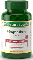 natures bounty magnesio 250 mg 100 comprimidos recubiertos