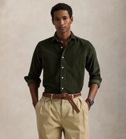 polo ralph lauren para hombre 710p00518009 camisa de pana custom fit verde xl casual algodon manga larga