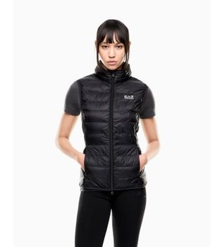 EA7 para mujer. 7W000472_AF12477 Chaleco Core Lady Negro (3XL), Poliuretano, Outdoor, Sin mangas / Tirantes