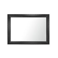 espejo de pared resina negro mate 72530