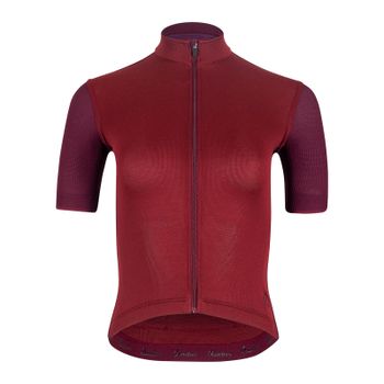 Isadore Signature Women's Short Sleeve Jersey - M - Cabernet/Fig