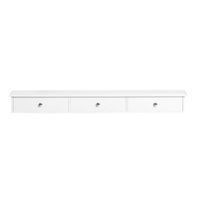 estantes de pared con tres cajones mdf blanco