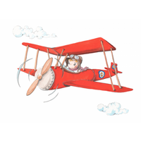 vinilo pepo el aviadoravioneta roja