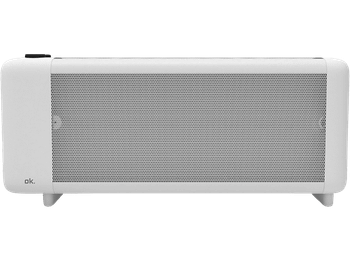 Calefactor portátil - ok. OMIH 15221 W, 1500W, 2 Niveles de calor, 230V, 50-60Hz, Termostato ajustable, Blanco