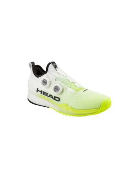 Zapatillas de Tenis Head Endure Pro Boa Clay Hombre Blanco Amarillo