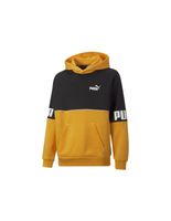 sudadera puma power colorblock amarillo nino