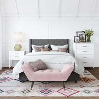 comoda con 4 cajones en efecto de madera blanco