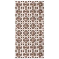 panorama alfombra vinilica hidraulica salamanca marron 100x140 cm