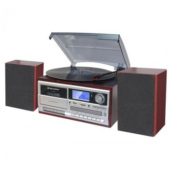 Minicadena Roadstar HIF-8892 8 W RMS Bluetooth Tocadiscos/CD/Casete