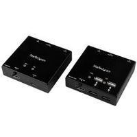 startechcom extensor hdmi por cable cat6 con concentrador usb de 4 puertos - 50m - 1080p