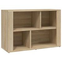 aparador madera contrachapada color roble sonoma 80x30x54 cm