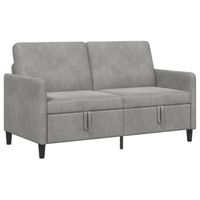 sofa con almacenamiento gris claro 152 x 78 x 87 cm poliester vidaxl