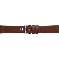 samsung essex classic leather 22 mm galaxy watch band - brown medium brown