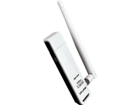 adaptador wi-fi usb - tp-link tl-wn722n velocidad transferencia 150 mbps 20 banda unica 24 ghz blanco