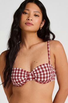 Hunkemöller Top de Bikini con Aros y Relleno Amalfi Rojo