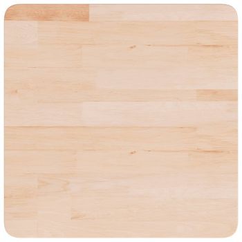Tablero De Mesa | Tablero Escritorio Cuadrada Madera Roble Sin Tratar 50x50x2,5 Cm