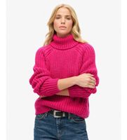 superdry para mujer w6110397a jersey slouchy stitch roll rosa l casual acrilico